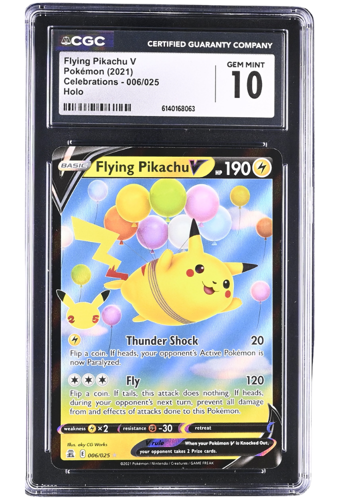 Flying Pikachu V 006/025 Celebrations Holo CGC 10