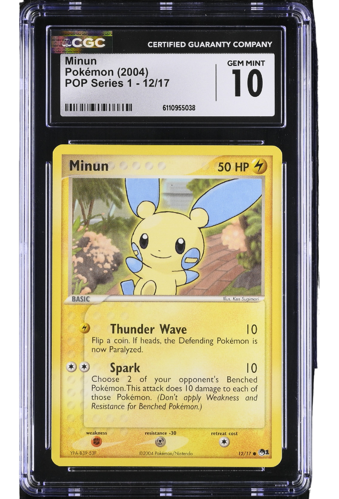 Minun 12/17 POP Series 1 CGC 10