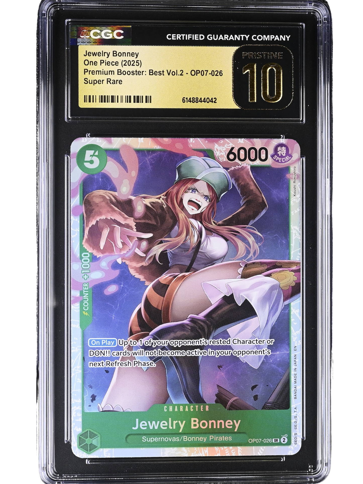Jewelry Bonney Rare OP07-026 Premium Booster: Best Vol.2 CGC Pristine 10