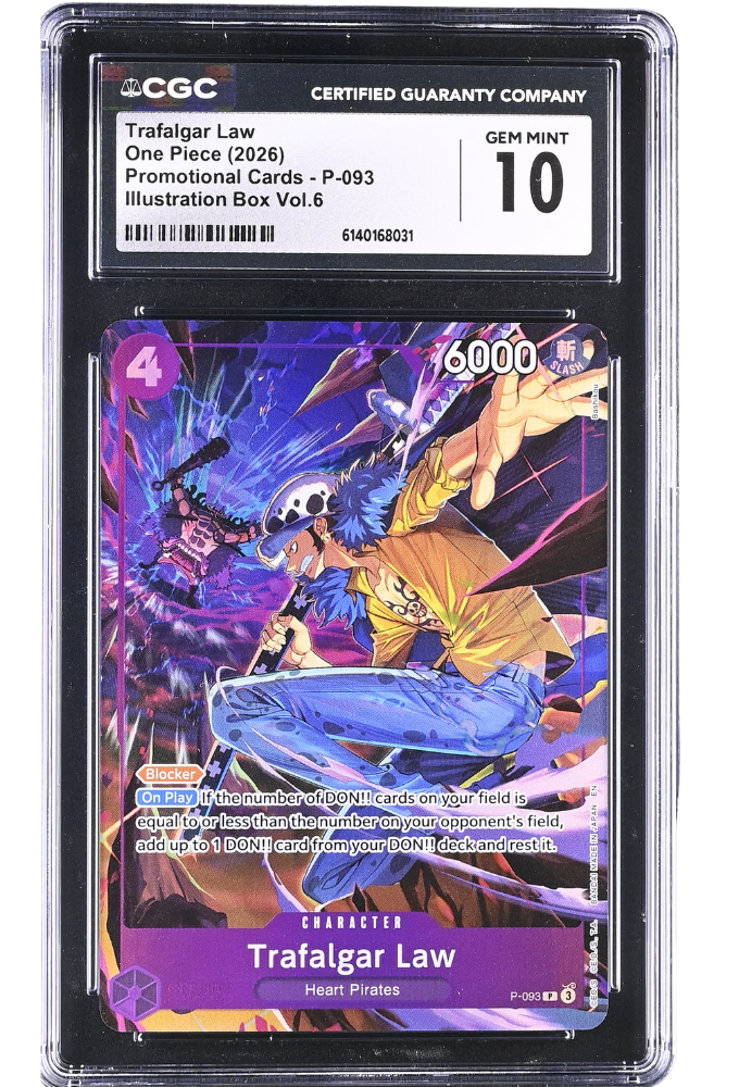 Trafalgar Law P-093 Promo Illustration Box Vol.6 Holo CGC 10
