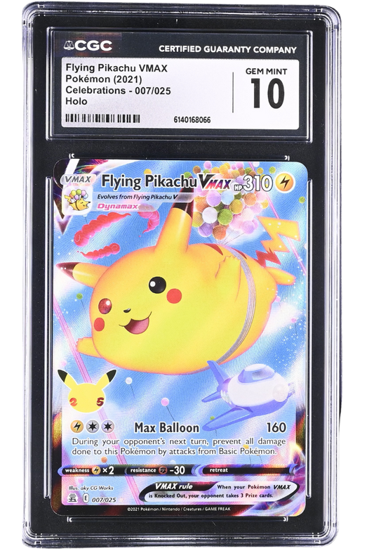 Flying Pikachu Vmax 007/025 Celebrations Holo CGC 10
