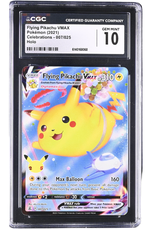 Flying Pikachu Vmax 007/025 Celebrations Holo CGC 10
