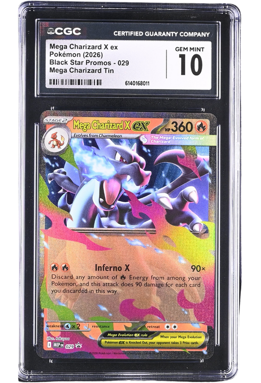 Mega Charizard X ex 029 Black Star Promos CGC 10