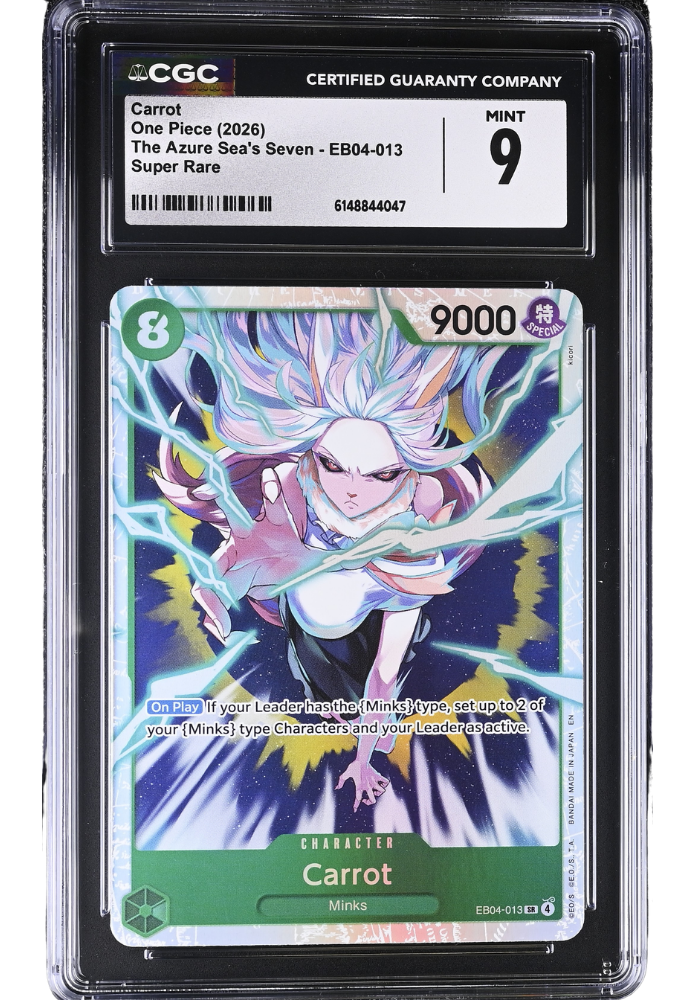 Carrot EB04-013 The Azure Sea's Seven Super Rare Holo CGC 9