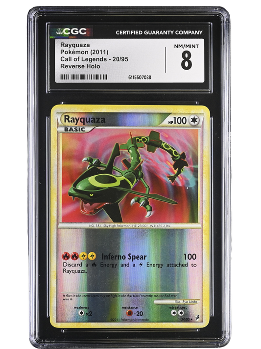 Rayquaza Call Of Legends Reverse Holo CGC 8