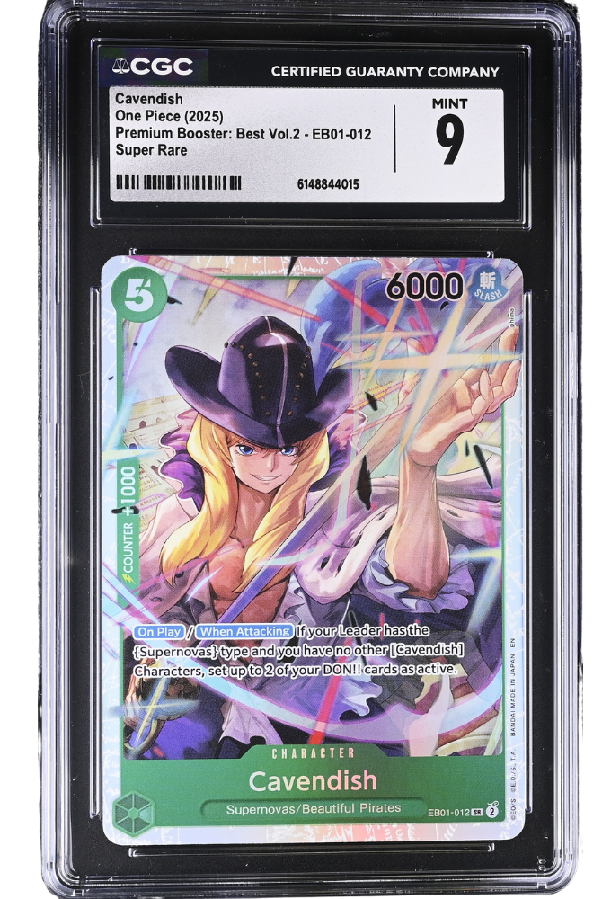 Cavendish EB01-012 Premium Booster: Best Vol.2 Super Rare Holo CGC 9