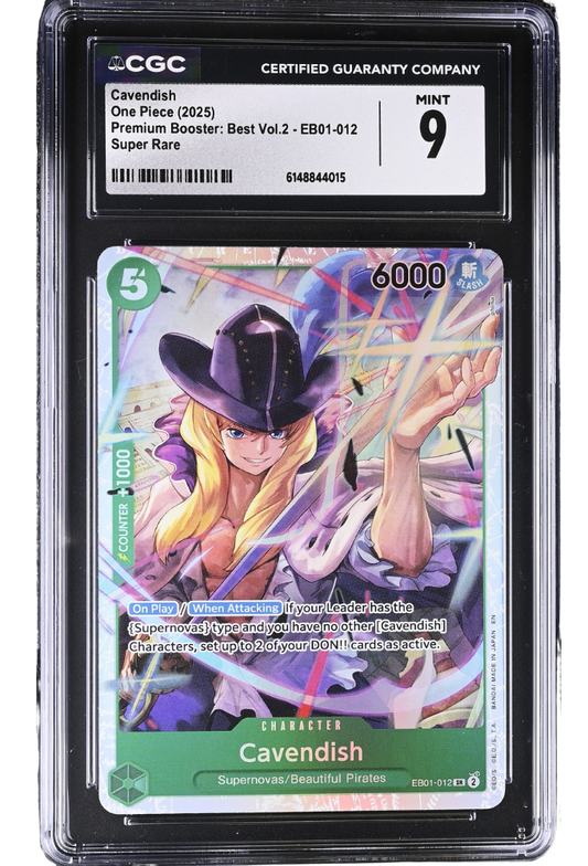 Cavendish EB01-012 Premium Booster: Best Vol.2 Super Rare Holo CGC 9