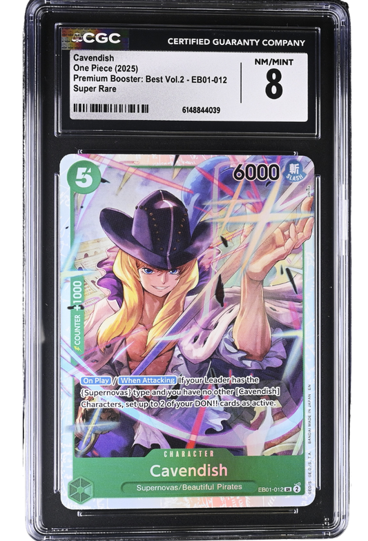 Cavendish EB01-012 Premium Booster: Best Vol.2 Super Rare Holo CGC 8