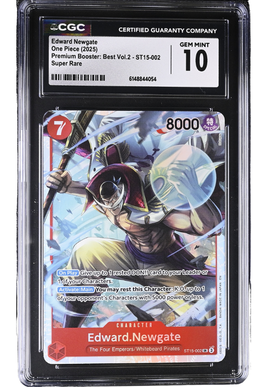 Edward Newgate ST15-002 Super Rare Premium Booster: Best Vol.2 Holo CGC 10