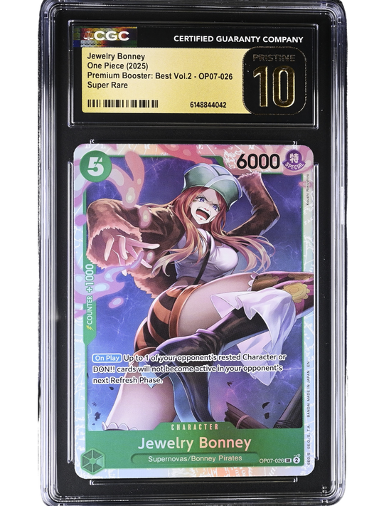 Jewelry Bonney Rare OP07-026 Premium Booster: Best Vol.2 CGC Pristine 10