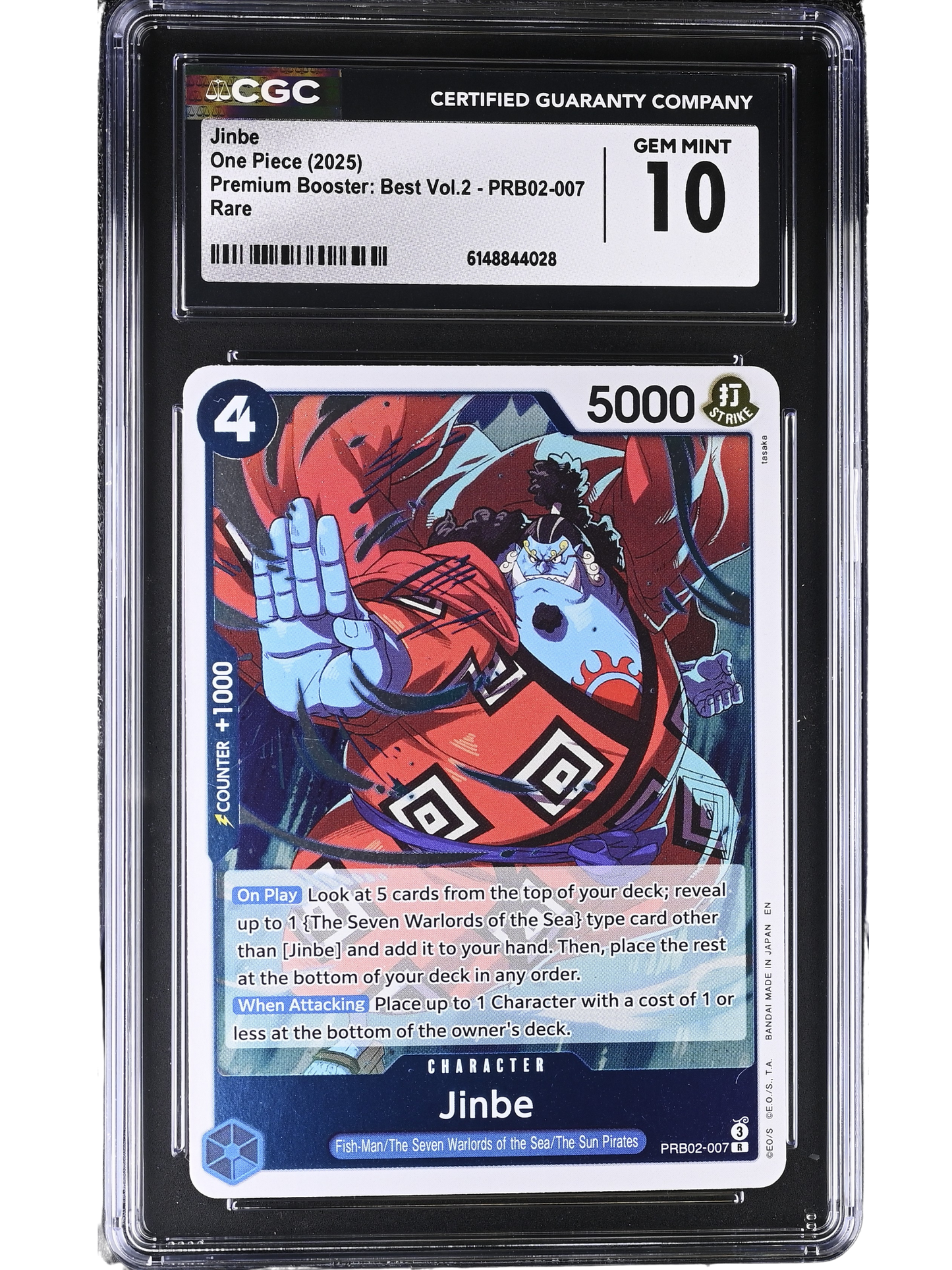 Jinbe Rare PRB02-007 Premium Booster: Best Vol.2 CGC 10