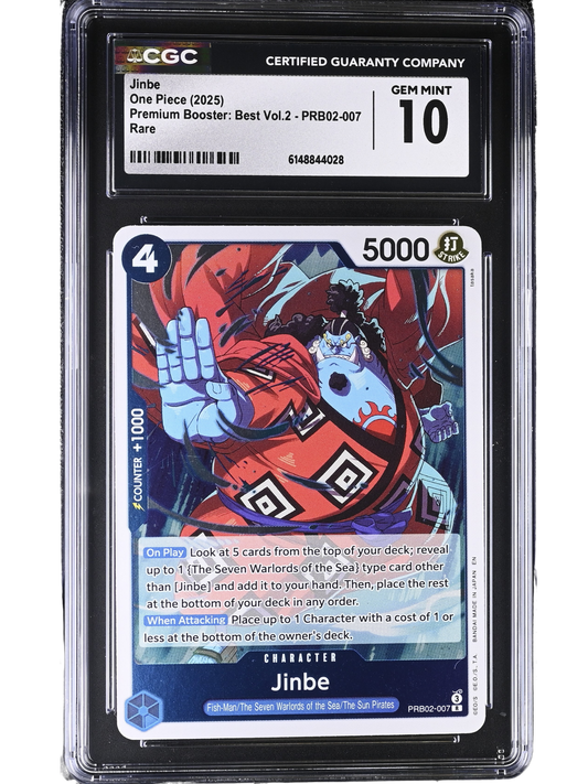 Jinbe Rare PRB02-007 Premium Booster: Best Vol.2 CGC 10