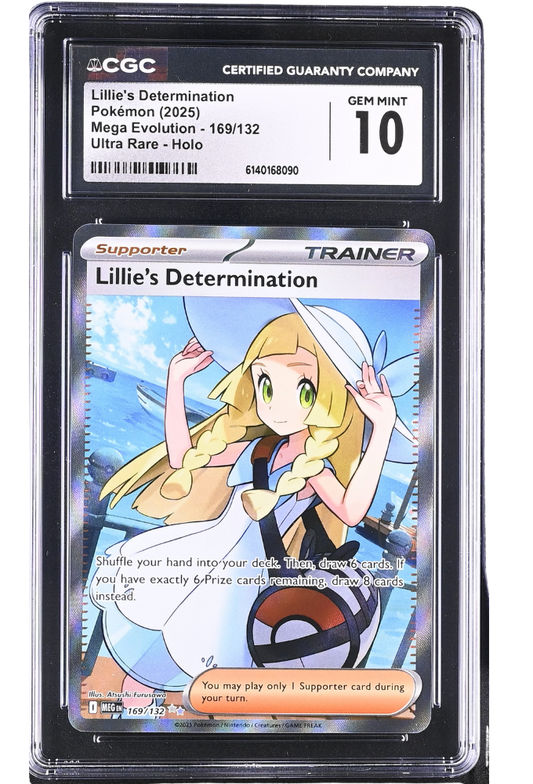 Lillie's Determination 169/132 Ultra Rare Holo CGC 10