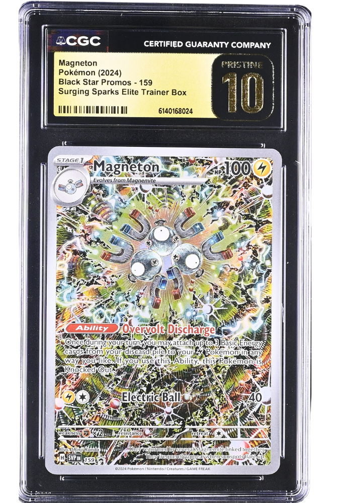 Magneton 159 Black Star Promos Surging Sparks Elite Trainer Box Holo CGC Pristine 10