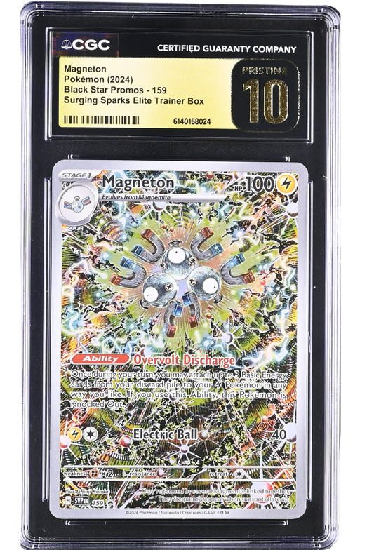 Magneton 159 Black Star Promos Surging Sparks Elite Trainer Box Holo CGC Pristine 10
