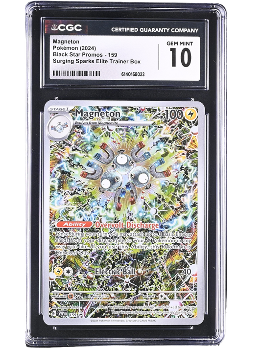 Magneton Surging Sparks Elite Trainer Box #159 Black Star Promo CGC 10
