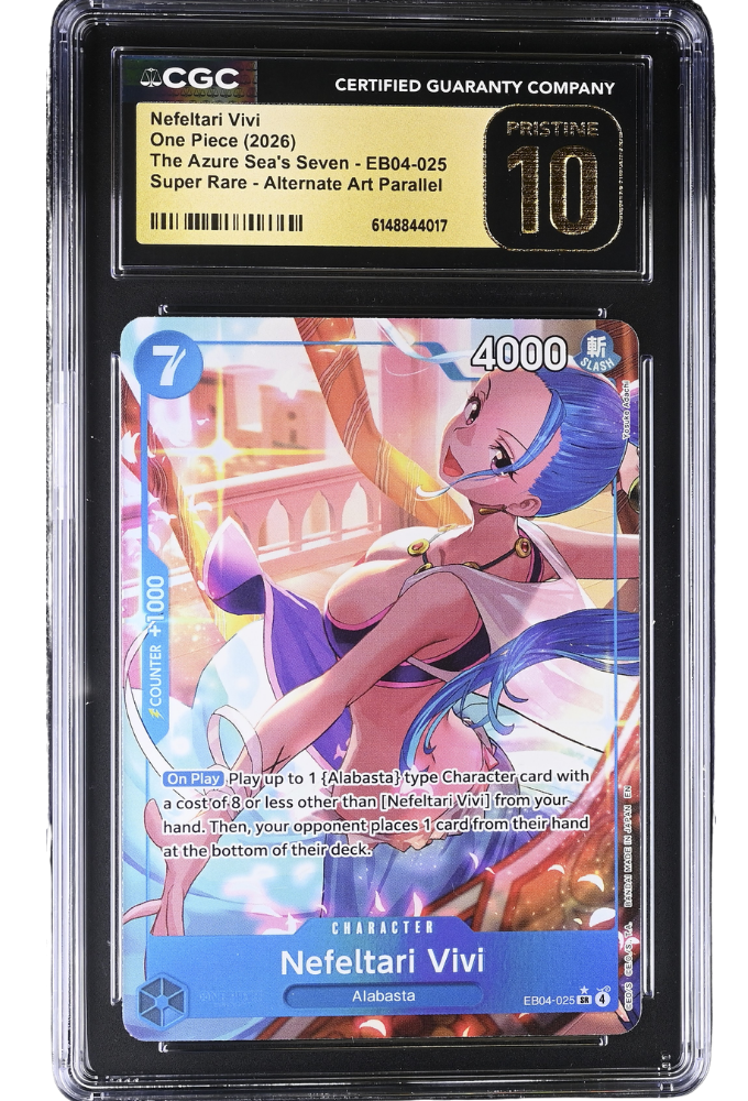 Nefeltari Vivi EB04-025 Alternate Art Paralell The Azure Sea's Seven CGC Pristine 10