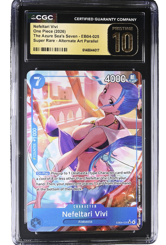 Nefeltari Vivi EB04-025 Alternate Art Paralell The Azure Sea's Seven CGC Pristine 10