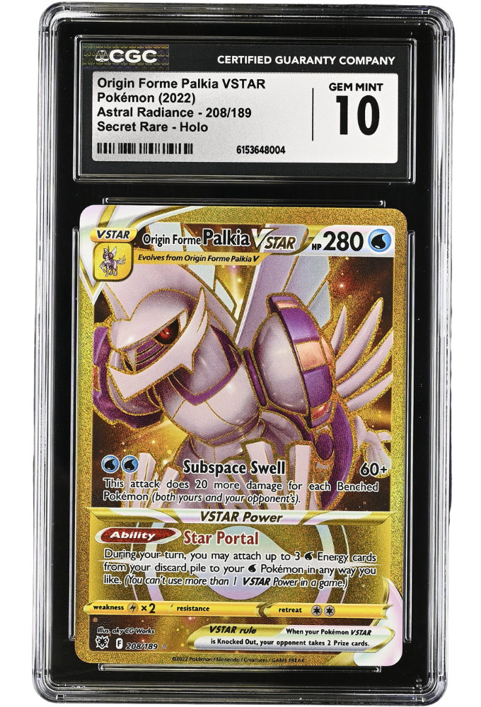 Origin Forme Palkia VSTAR 208/189 Astral Radiance Secret Rare Holo CGC 10