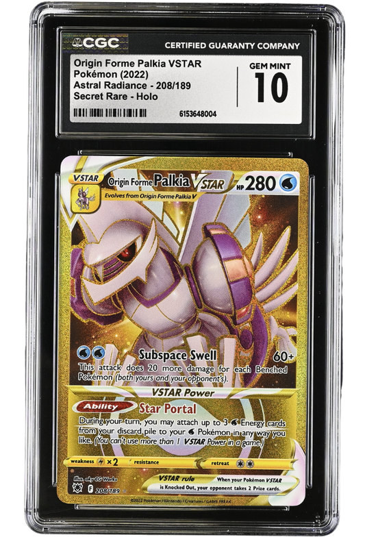 Origin Forme Palkia VSTAR 208/189 Astral Radiance Secret Rare Holo CGC 10