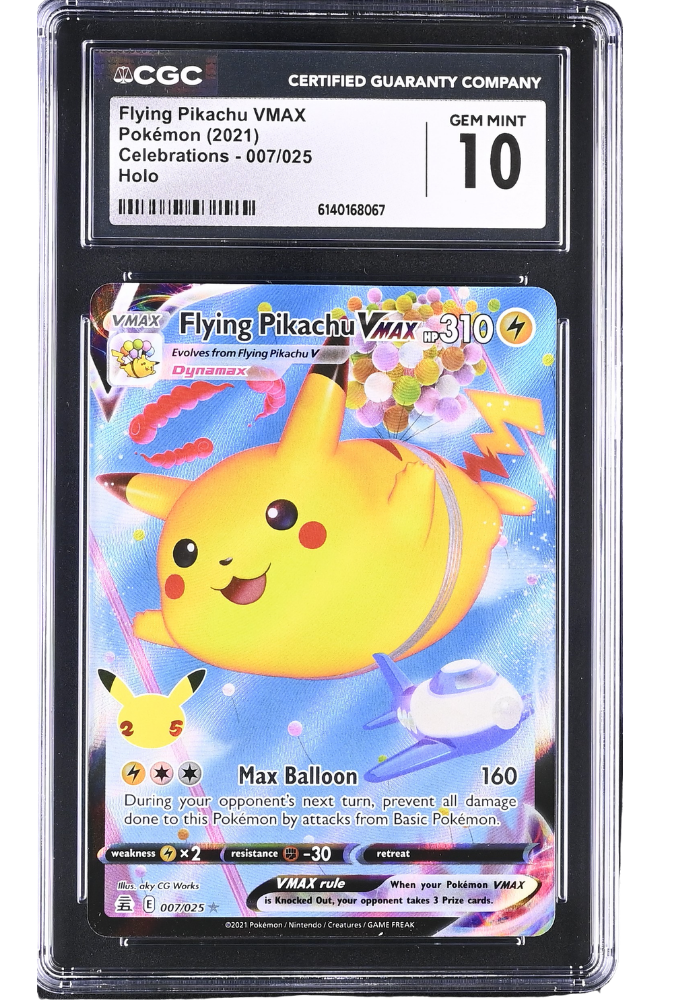 Flying Pikachu VMAX 007/025 Celebrations Holo CGC 10