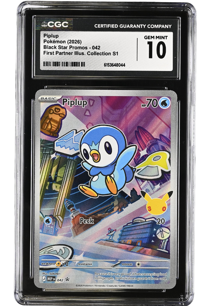 Piplup 042 First Partner Illus. Collection S1 Black Star Promos CGC 10