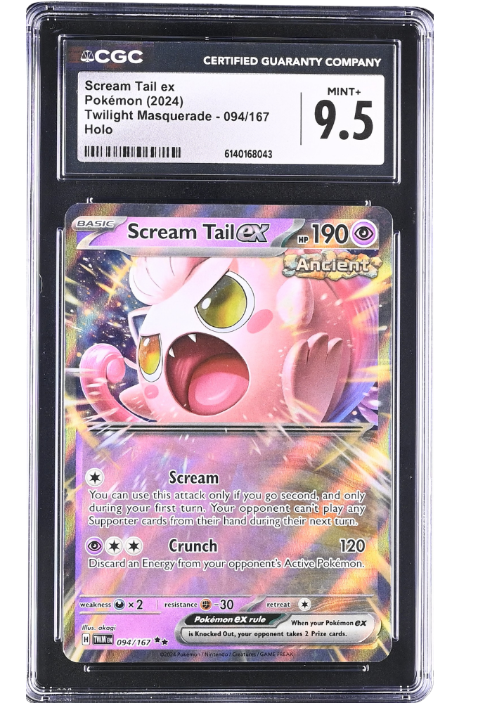 Scream Tail ex 094/167 Twilight Masquerade Holo CGC 9.5