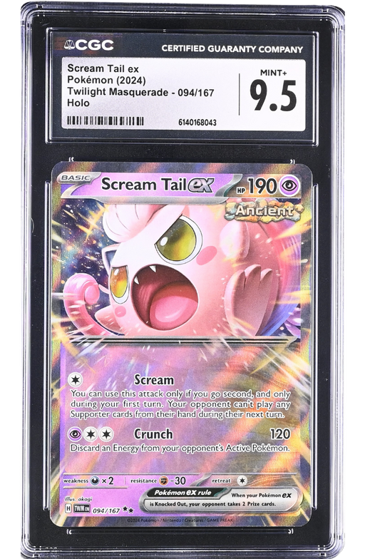 Scream Tail ex 094/167 Twilight Masquerade Holo CGC 9.5