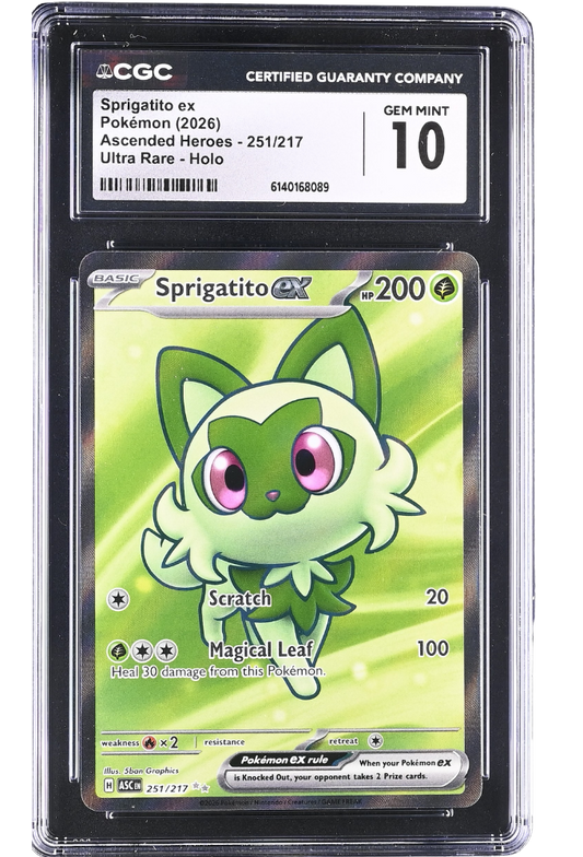 Spirigatito ex 251/217 Ascended Heroes Ultra Rare Holo CGC 10