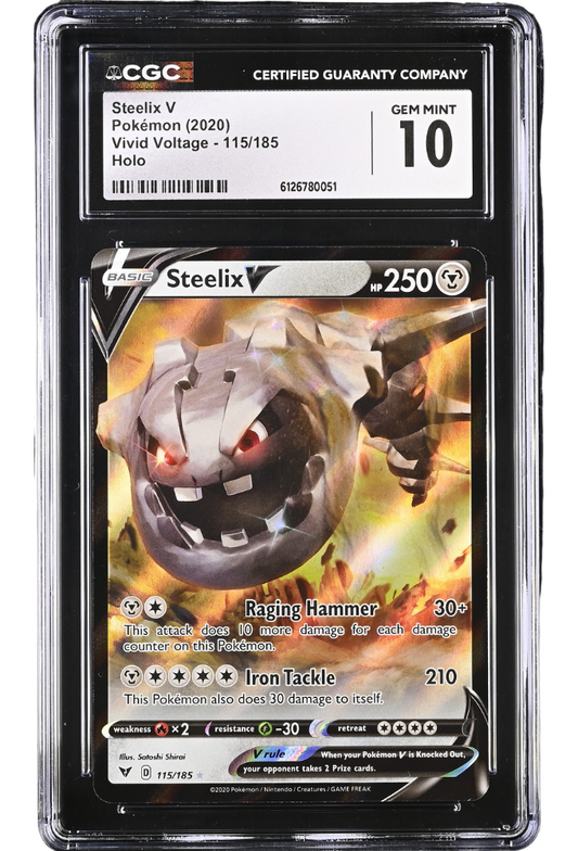 Steelix 115/185 Vivid Voltage Holo CGC 10