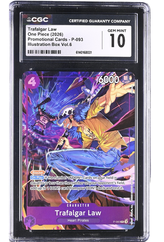 Trafalgar Law P-093 Promo Illustration Box Vol.6 Holo CGC 10