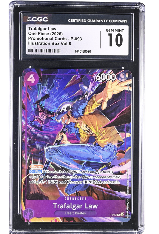 Trafalgar Law P-093 Promo Illustration Box Vol.6 Holo CGC 10